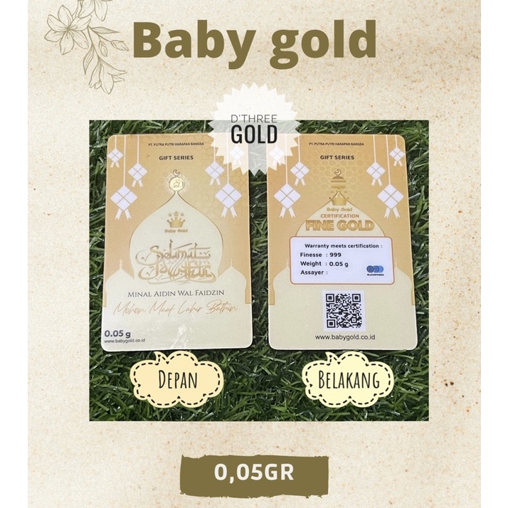 Baby Gold Gift Series Idul Fitri Logam Mulia 24 Karat Jaminan Asli