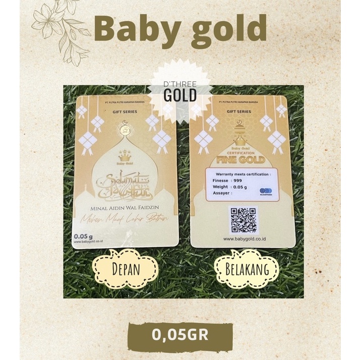 Baby gold gift series idul fitri 0,05gram