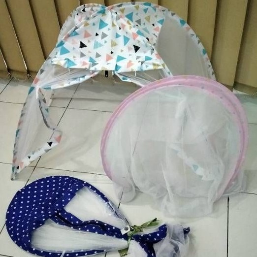 Kasur Kelambu Bayi Baru Set Bantal Guling PREMIUM / Kasur Lipat Kelambu Bayi / Kasur Kelambu