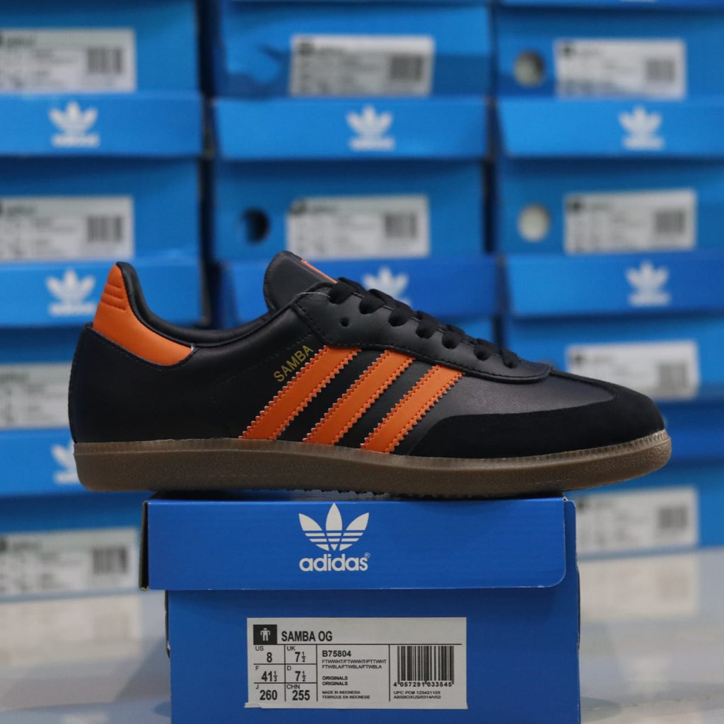 adidas black orange