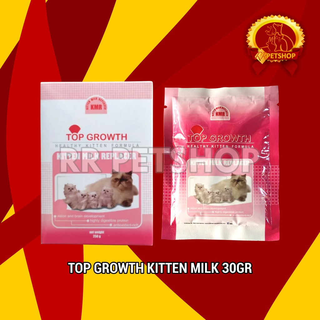 Top Growth Kitten Cat Milk Susu Anak Kucing Sachet 30 Gram