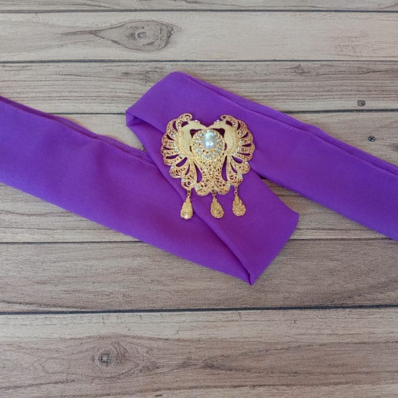 senteng atau selendang sifon-Ungu