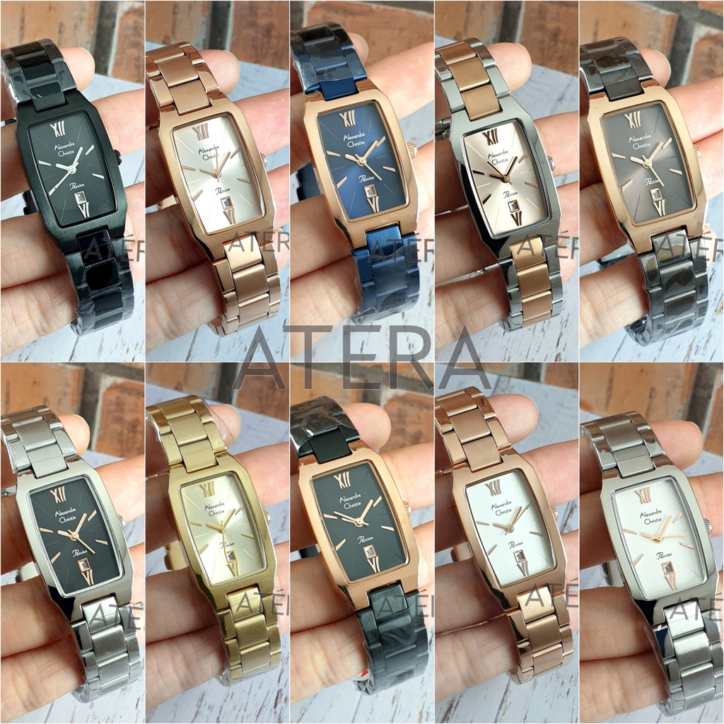 ALEXANDRE CHRISTIE AC 2455 WANITA ORIGINAL / JAM TANGAN CEWEK ALEXANDER AC2455 LD RANTAI ROSEGOLD