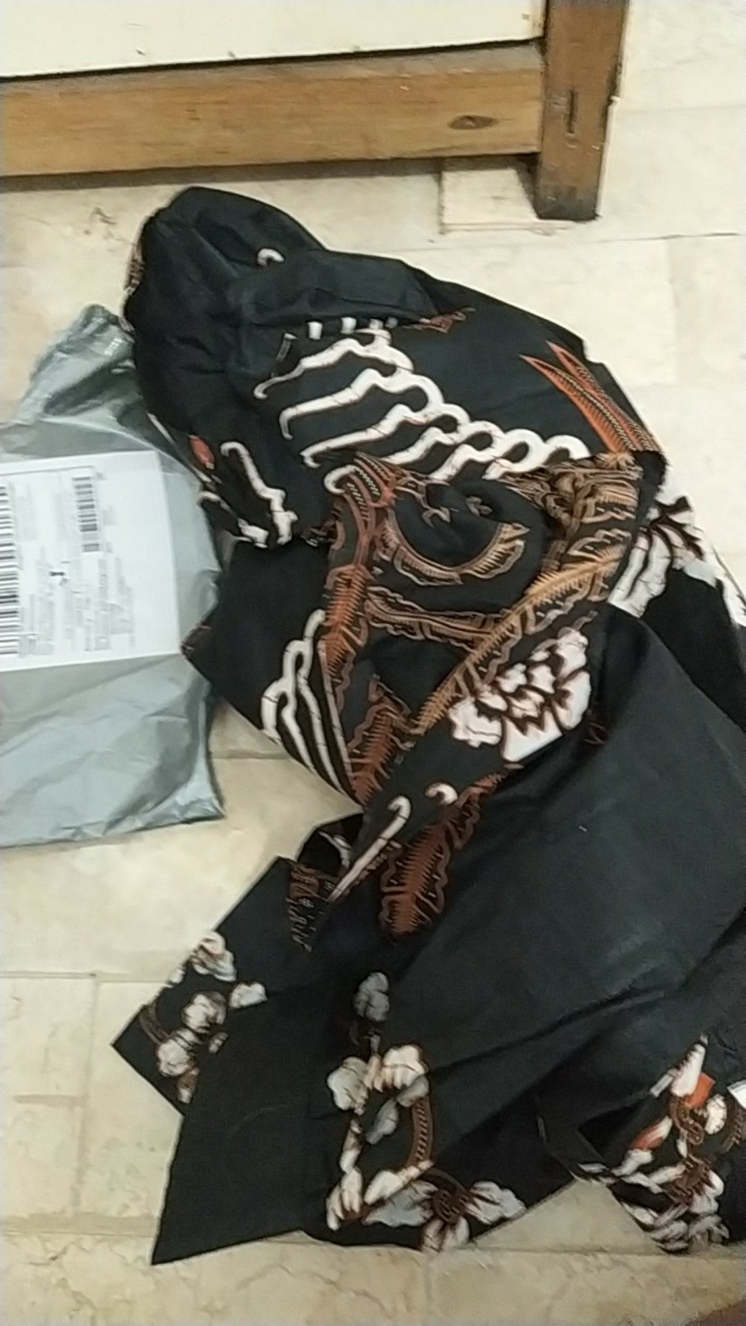 Kemeja Batik Pria Lengan Panjang Size M L Xl Xxl Bswart