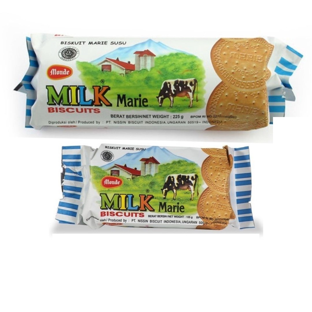 

MONDE MILK MARIE BISCUIT 125G/225G/centraltrenggalek