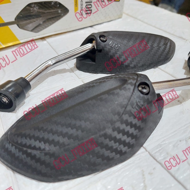 SPION MINI HONDA BEAT CARBON DOFF TANGKAI CHROME BEAT VARIO SCOOPY SPACY GENIO SUPRA KHARISMA REVO GRAND DLL