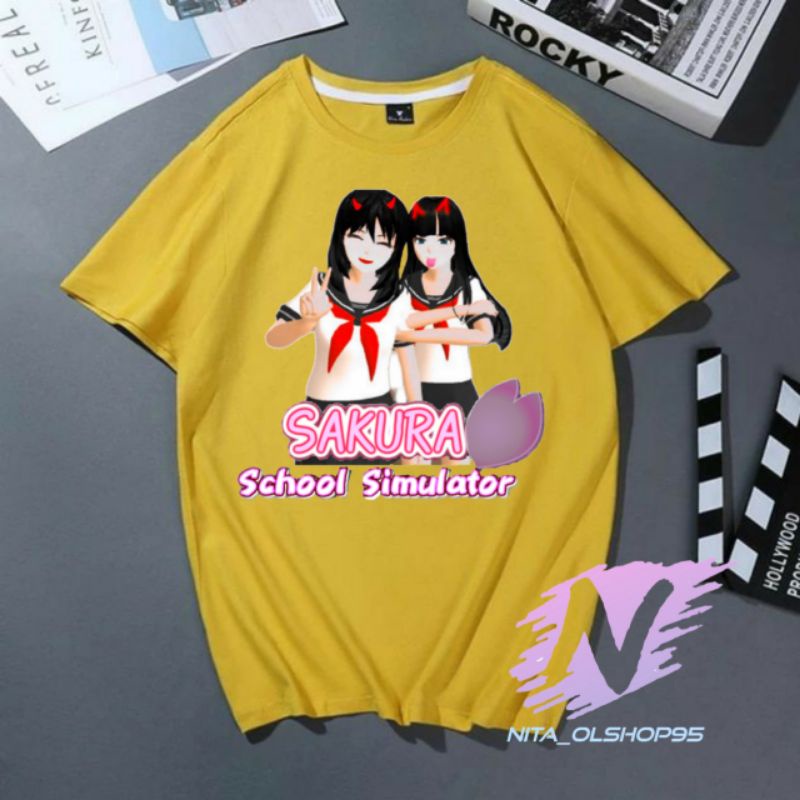 kaos sakura school simulator baju anak karakter sakura school