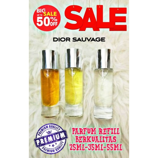 parfum refill murah berkualitas disc 50% DIOR SAUVAGE parfum unisex