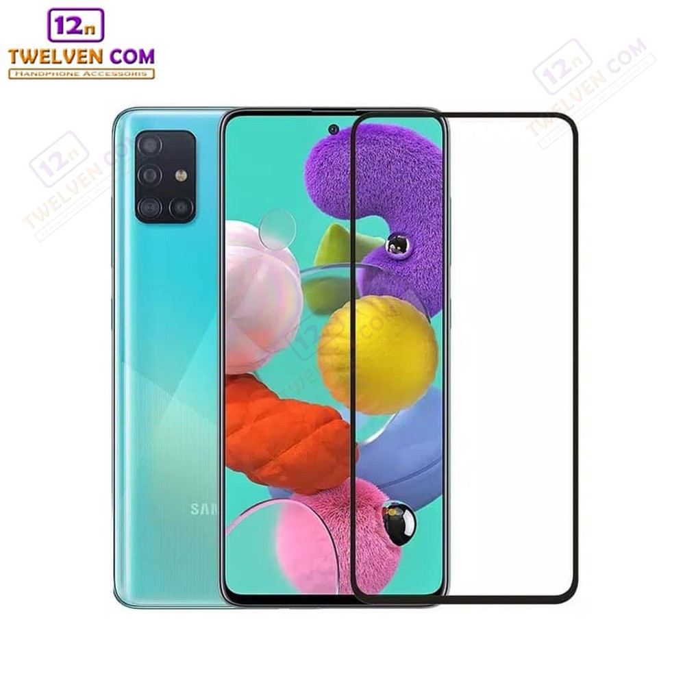 zenBlade 5D Full Cover Tempered Glass Samsung Galaxy A51 - Hitam