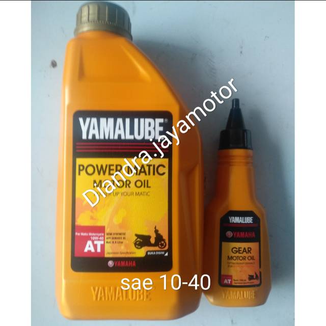 Paket oli matic Yamaha power matic 0.8 lt + oli gear 100 ml..for all matic yamaha