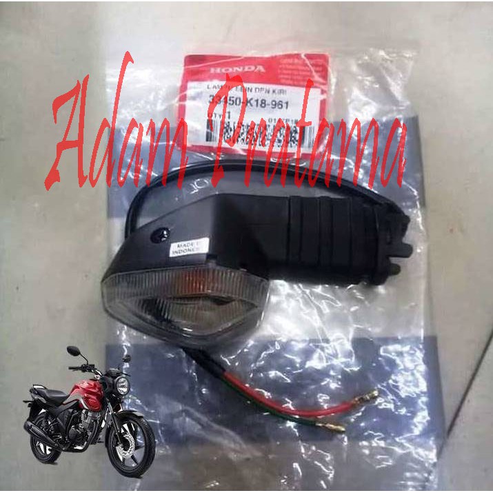 Lampu Sein CB150-Verza Kiri Depan 33450-K18-961 Sein CB-Verza Depan Kiri Sein Assy CB 150 Verza ORI