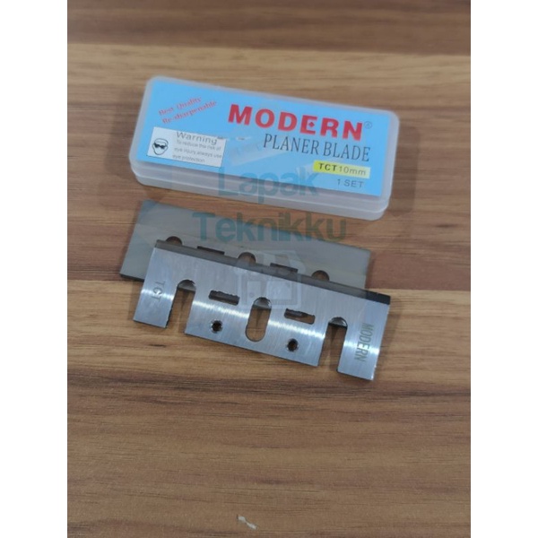 Mata Pisau Planer Pasah Serut MODERN TCT 10 mm  Planer Blade 10mm Box