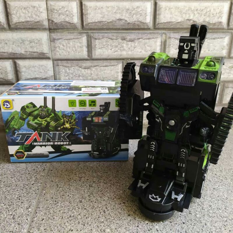 Mainan Edukasi Anak Tank Warior Robot l Tank Bisa berubah jadi robot bump N Go