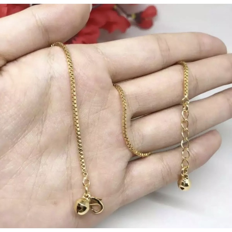 Gelang kaki Wanita Cantik Rose Gold