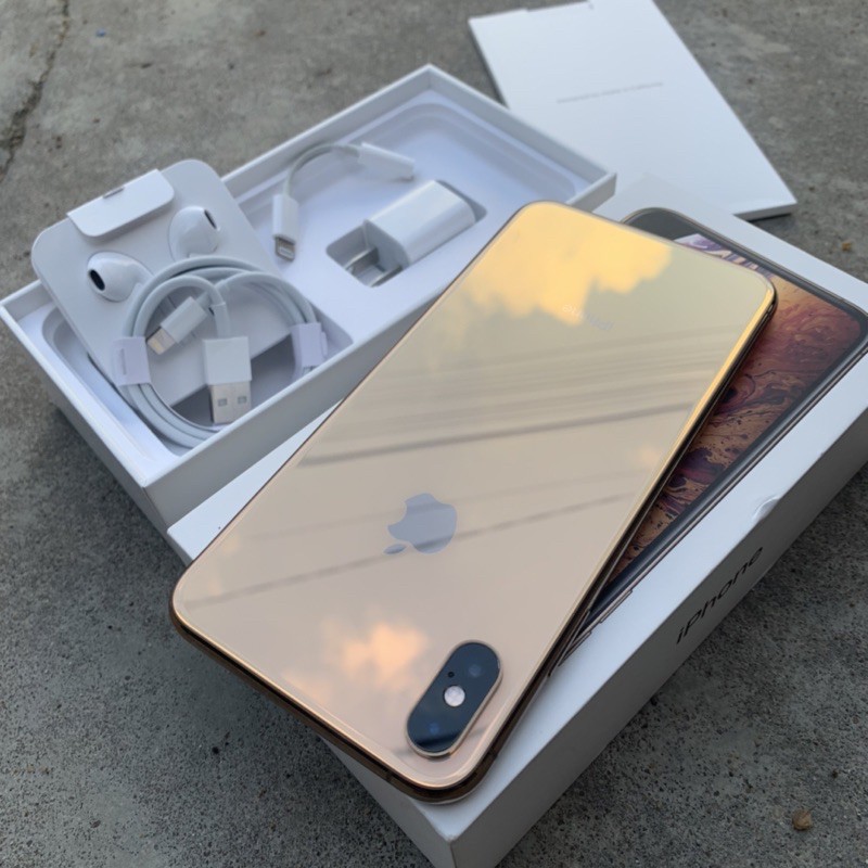 iPhone Xs Max 256gb Gold Fullset Original All Operator