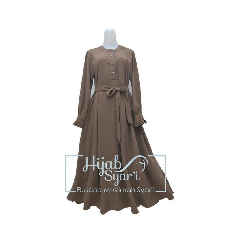 Gamis Set French Khimar Cadar Anti Gerah Set|gamis syar i set khimar cadar tali
