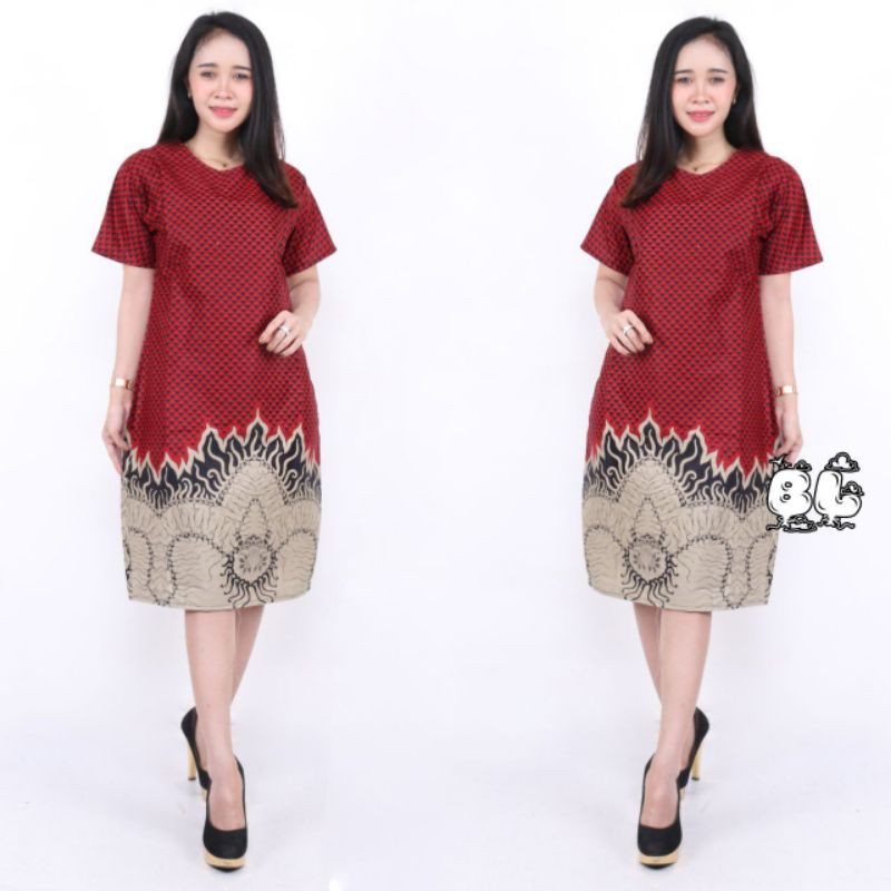 DRESS BATIK PENDEK