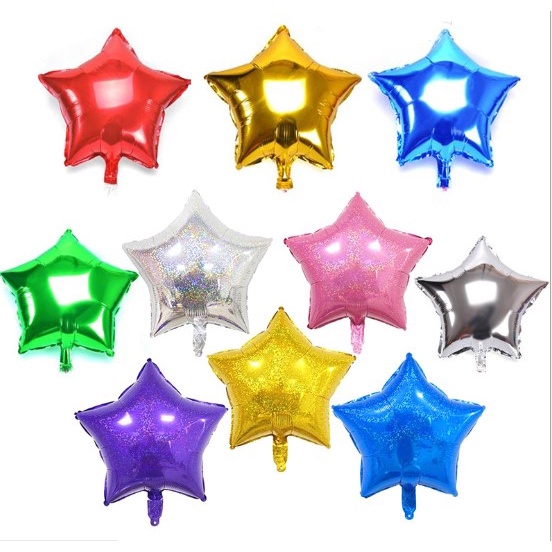Balon Foil Bentuk Bintang Star 20cm