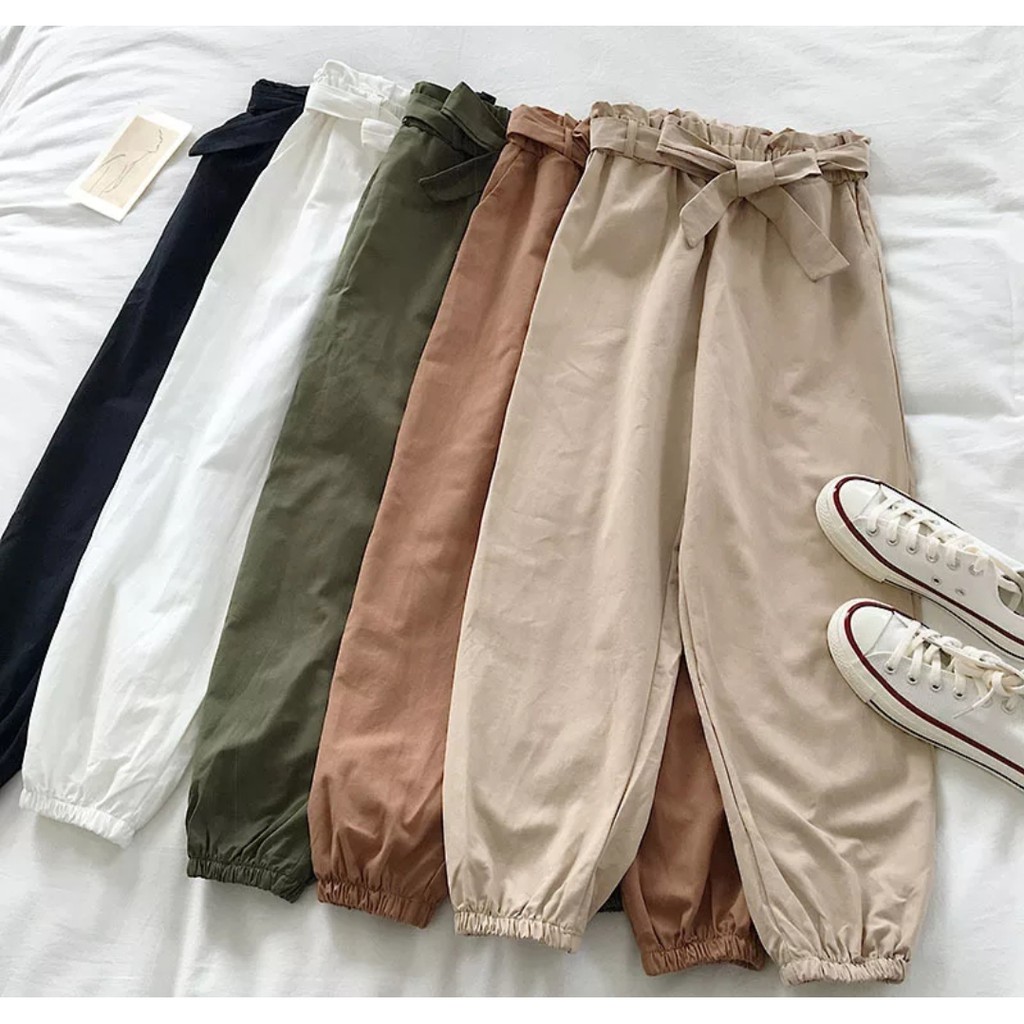 PROMO CELANA JOGER!! Naya Linen Pants HIGHWAIST CELANA BAHAN CELANA WANITA CELANA TERLARIS CELANA LINEN CELANA KEKINIAN