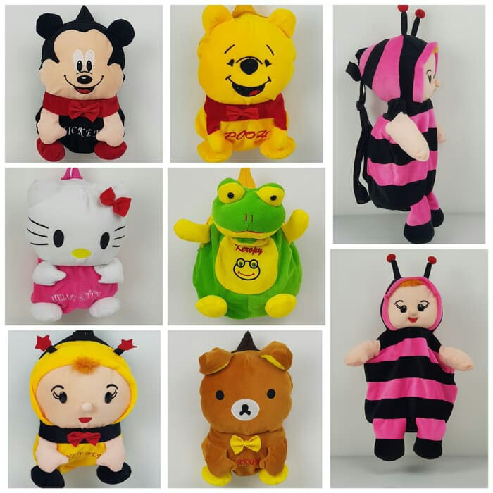 Tas ransel boneka #Tas ransel anak #Tas boneka anak #Tas karakter anak murah - goldies bags