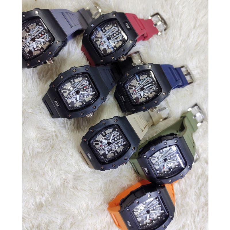 JAM TANGAN PERSEGI JARUM 7 WARNA