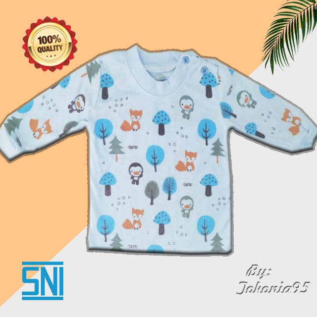 Kaos Oblong Lengan Panjang Warna Baby Tara - Katun Soft Premium SNI
