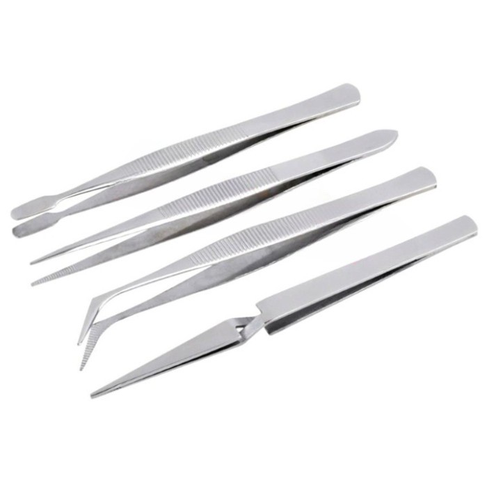 Pinset Aquascape Set 4 Pcs Tools Set Aquarium Alat Penjepit Tanaman 4 Buah Pinset / Set Pinset /Twee