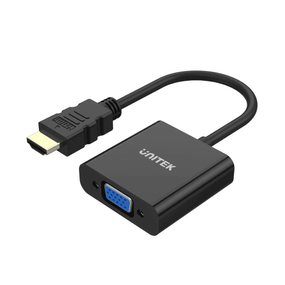 UNITEK Y-6333 HDMI to VGA Adapter with 3.5mm for Stereo Audio