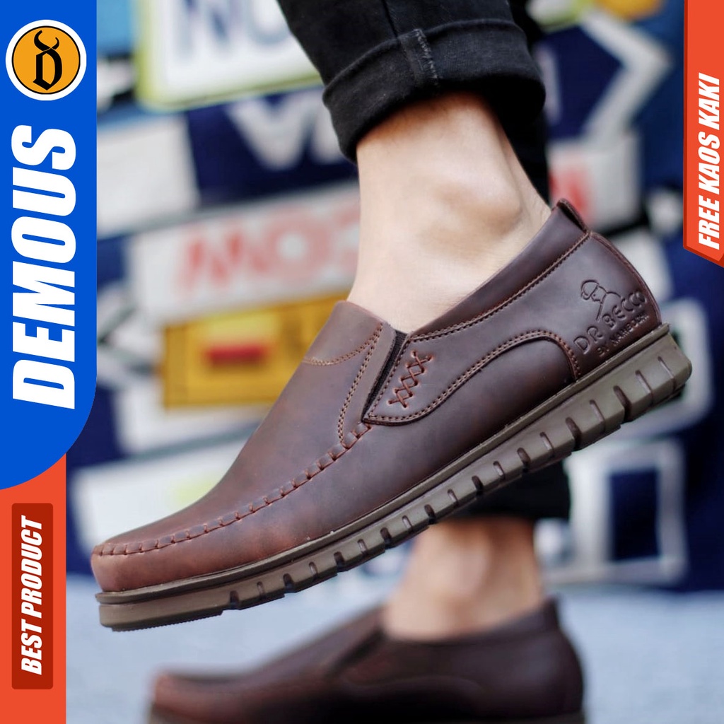 DEMOUS BLEND Sepatu Kasual Slip On Pria Casual Kerja