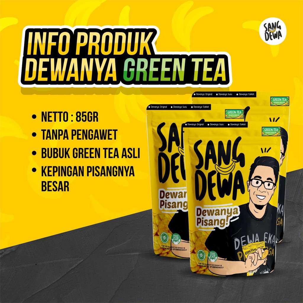 

KERIPIK PISANG SANG DEWA - GREEN TEA