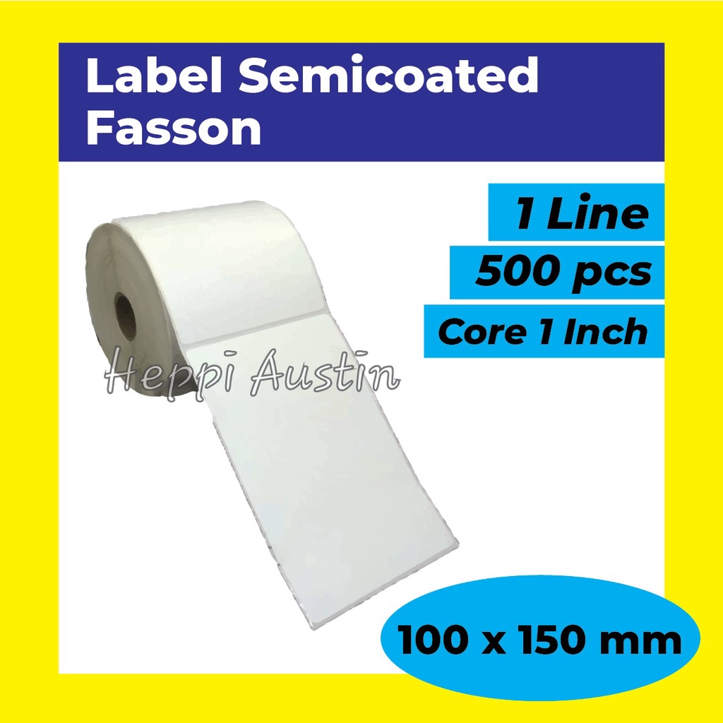 

Label Stiker Barcode 100 x 150 Sticker Semicoated Label 100x150mm