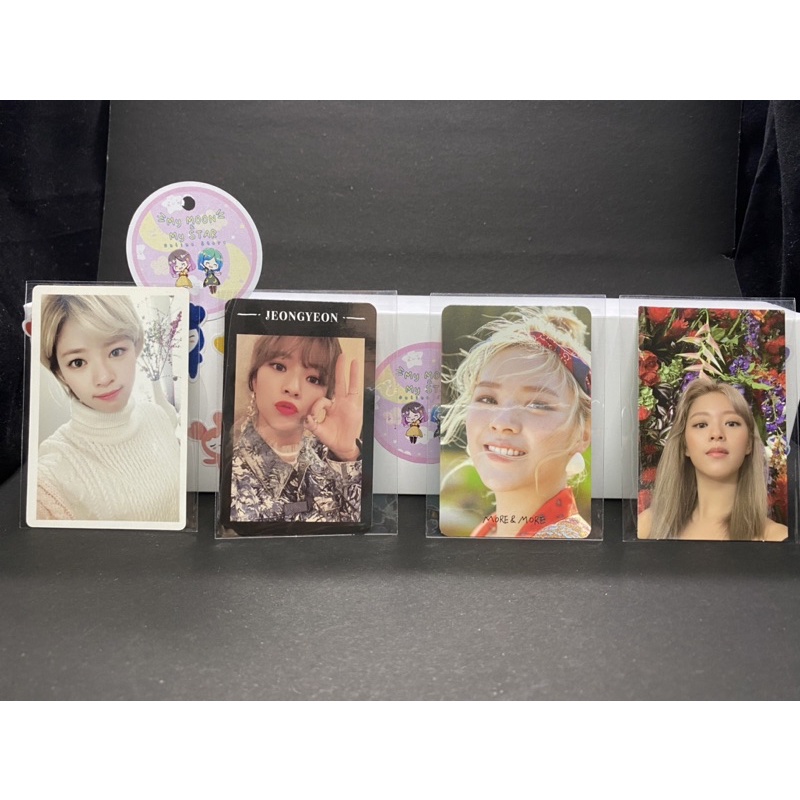 twice jeongyeon official photocard yes or yes more and more eyes wide open twicecoaster