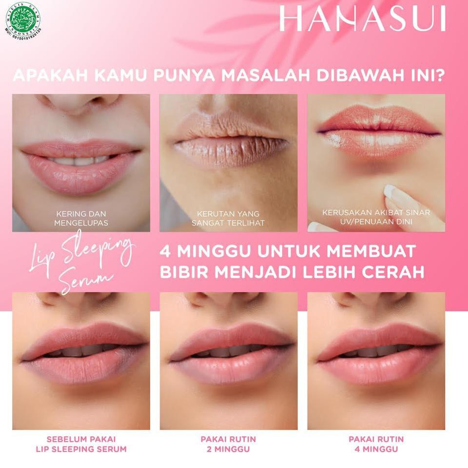 Hanasui Lip Sleeping Serum Strawberry &amp; Honey