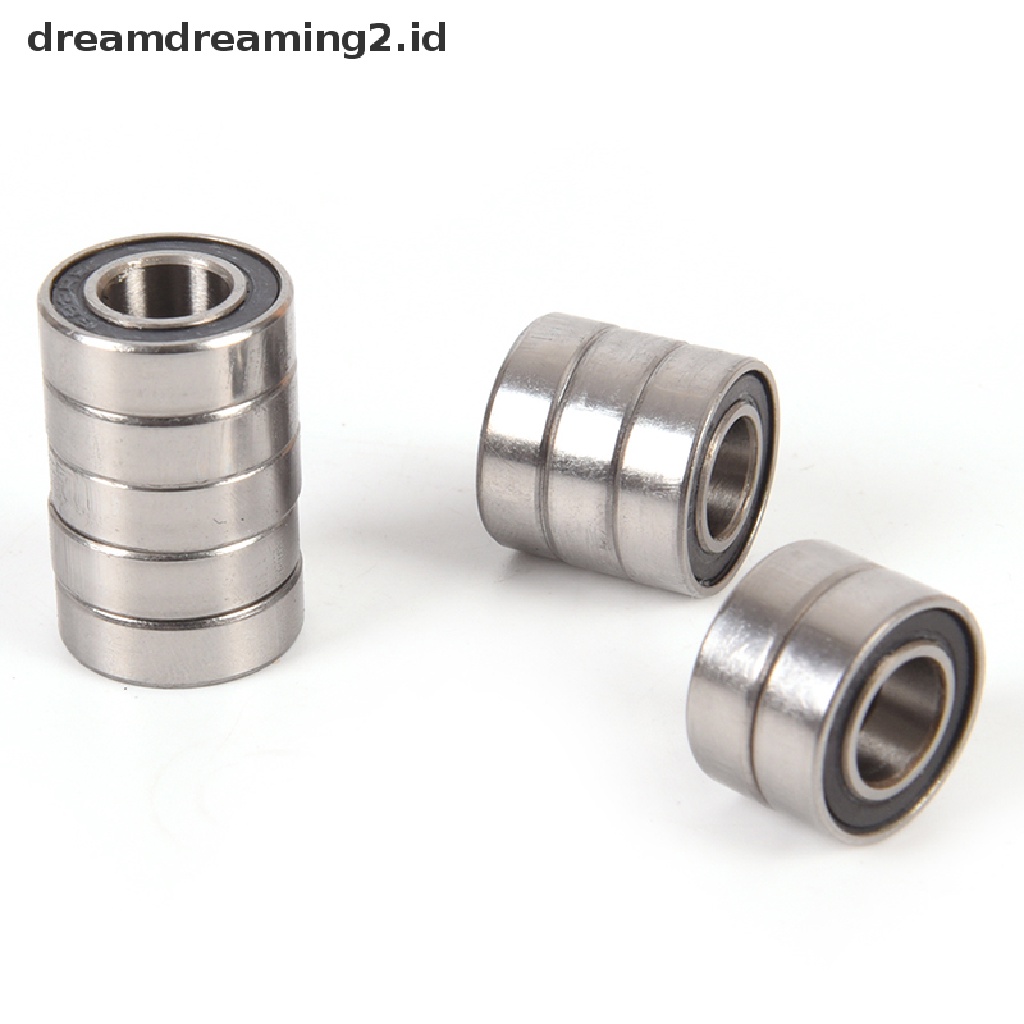 (LIKE) 10pcs 688-2RS 688 RS Bearing Miniatur Dengan Segel Karet Ukuran 8x16 X 5mm