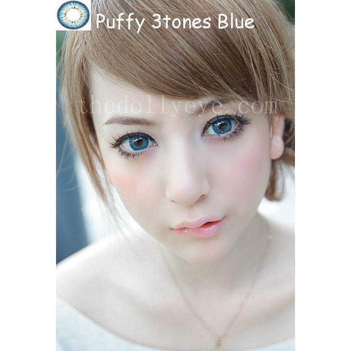 Softlens Baby Color Puffy 3 Tones Blue