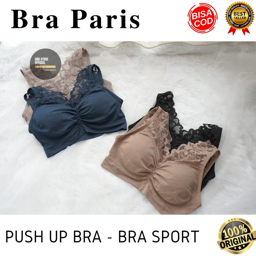 Promo Bra Paris Bralette - Push Up Bra - Bra Sport - Bra dengan Busa - Bra Tanpa Kawat