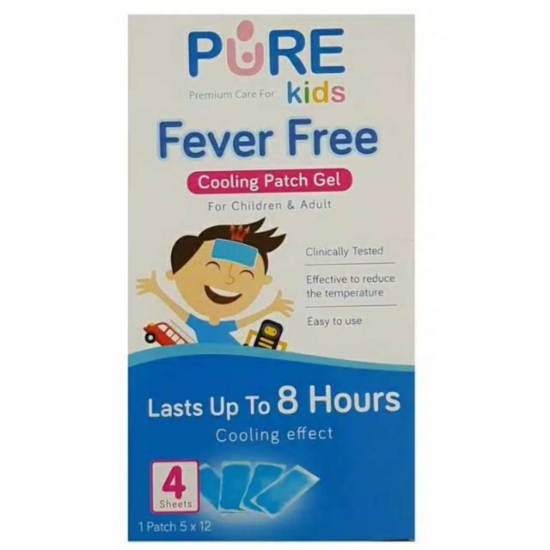 PURE KIDS FEVER FREE PLESTER PENURUN PANAS ANAK