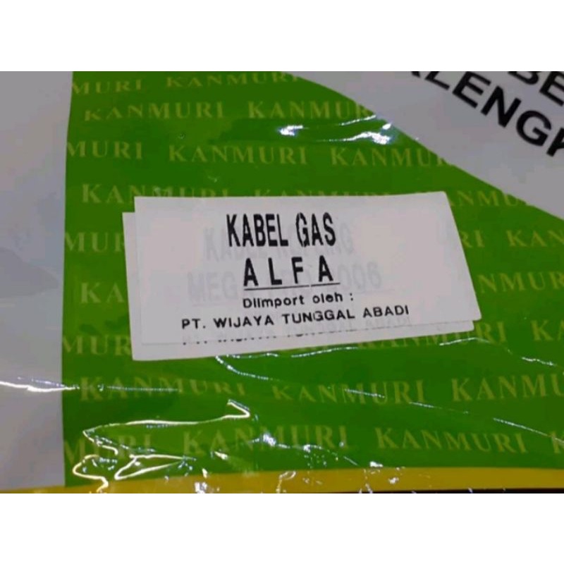 kabel tali gas alfa original Kanmuri