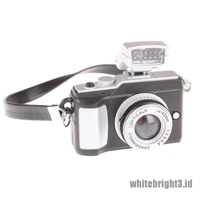 (white3) 1pc Miniatur Kamera Mini Untuk Dekorasi Rumah Boneka