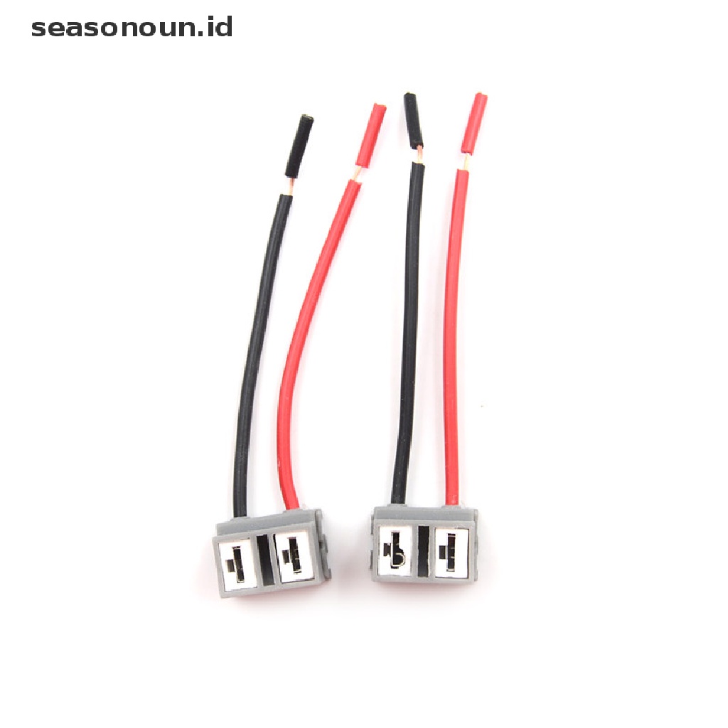 (seasonoun) 2pcs Socket Konektor 2 Pin H7 Untuk Lampu Depan Mobil