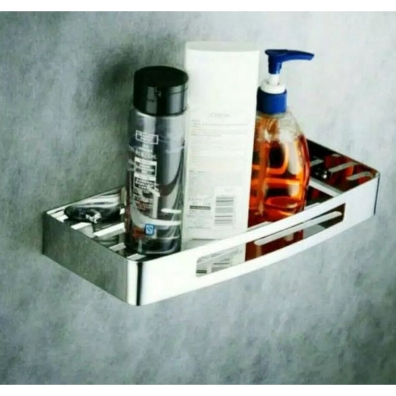 Rak sabun datar stainless SUS 304 / Rak sabun stainless / Rak stainless