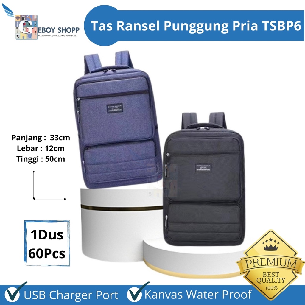 Tas Ransel Punggung Pria Multifungsi Fashionable Design - TSBP6