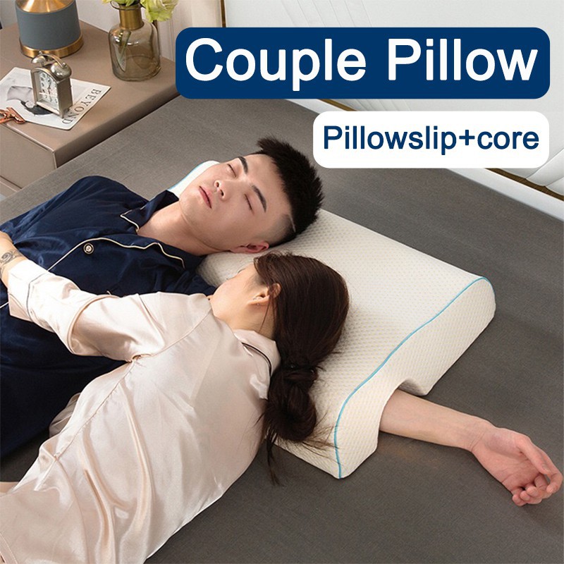 Bantal Couple Peluk Pasangan Tidur Memory Foam Bantal Cuddle Armrest