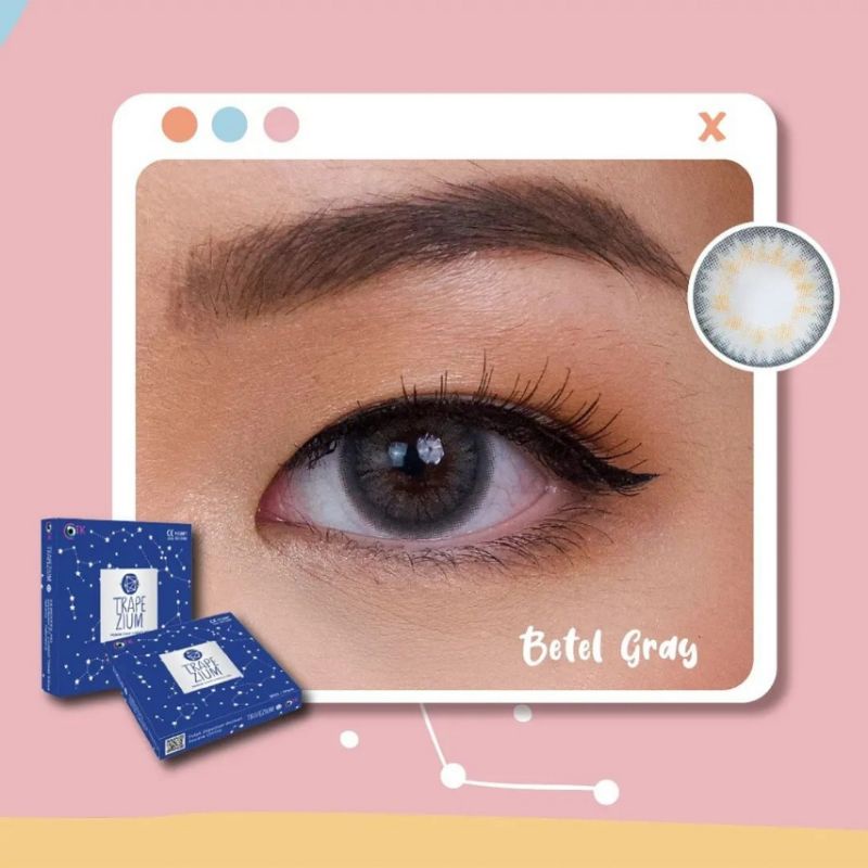 Softlens TRAPEZIUM 14.5 MM BETEL GREY MINUS -0.50 S.D -6.00 by CTK