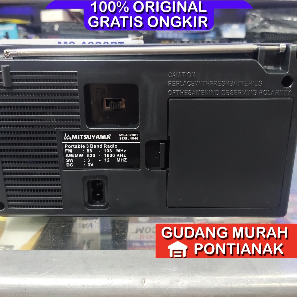 RADIO MITSUYAMA MS 4020 F18 4046 FM AM SW PORTABLE RADIO AC DC Random Sesuai Stok tersedia