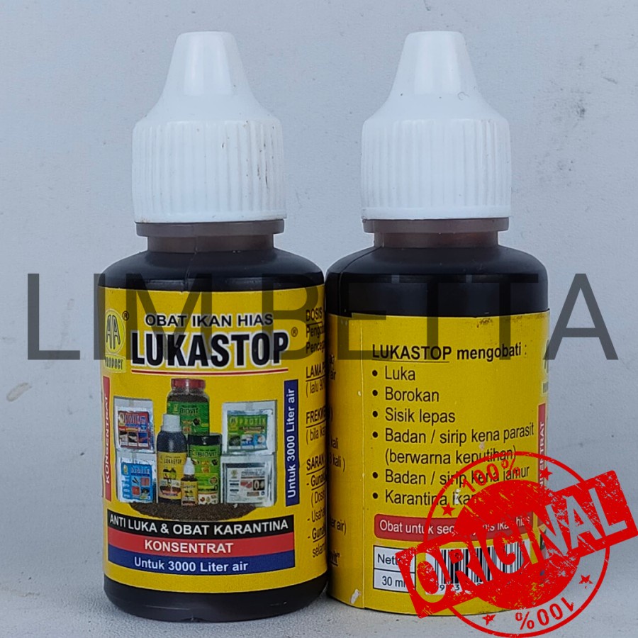 Luka Stop Betta Medicine 30 ml Obat Ikan