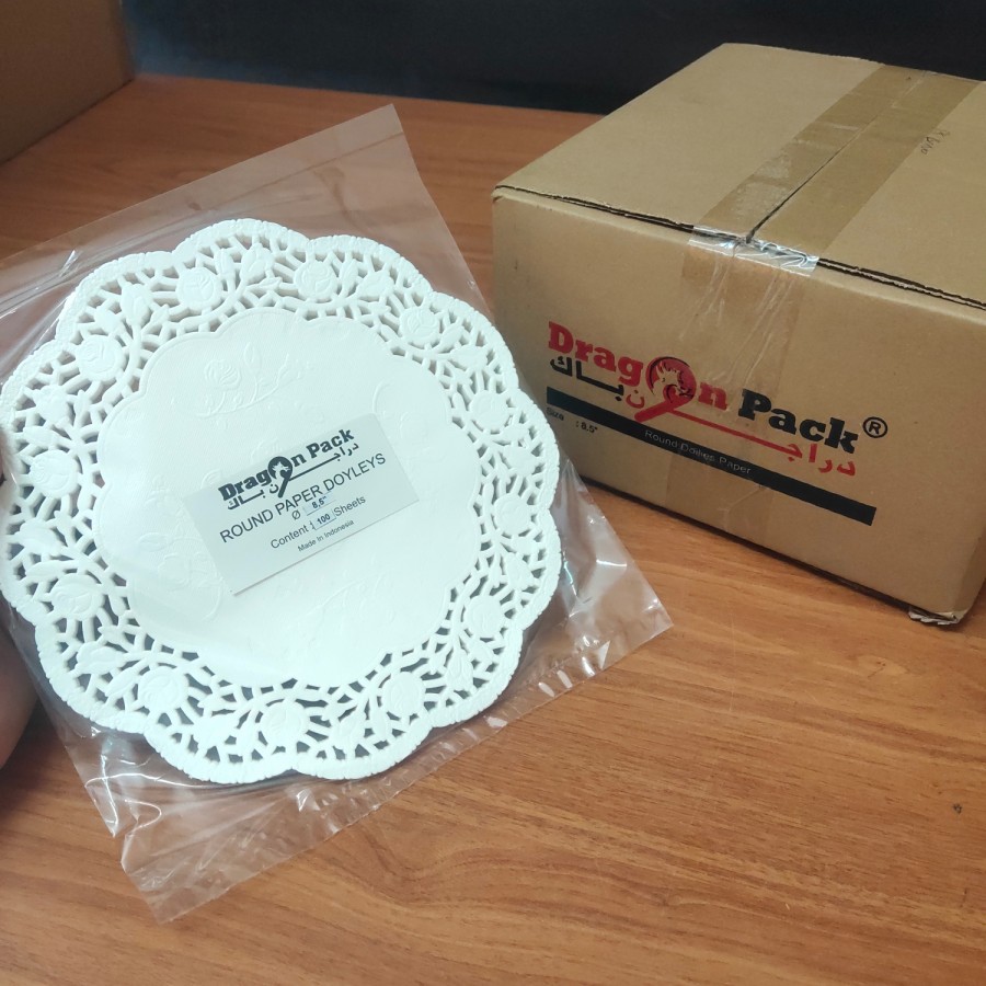 

Doilies Paper Round 8.5 inchi - Kertas Alas Renda Kue - 100 Lembar