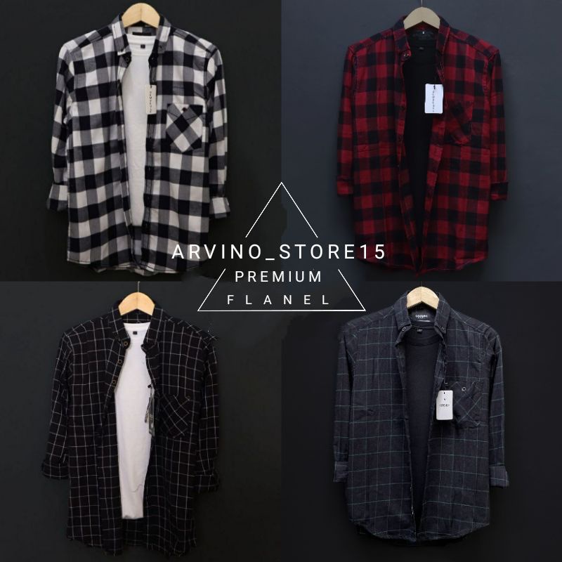 Kemeja Flanel Lengan Panjang Pria Wanita Kuwalitas Premium Unisex Viral Terbaru Terlaris Distro Casual Thrift Exklusif Termurah