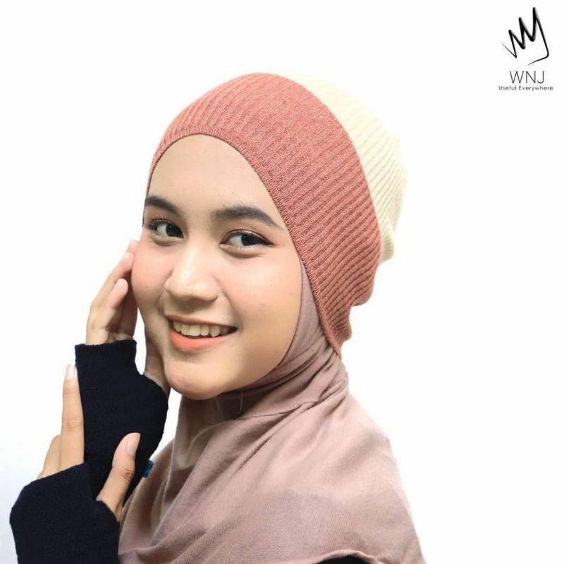 Ciput (dalaman jilbab) knit by Wanoja