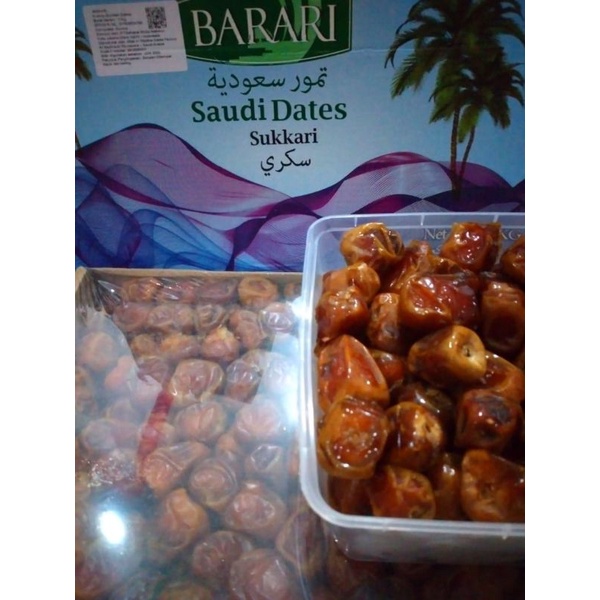 Kurma Sukari Premium Barari uk.1 Kg Repack Jakarta